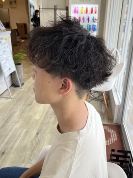 ルシードスタイル　ムースユイット(LUCIDO STYLE mousse8) 【ノーセット】波巻きパーマ