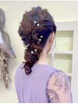 ティーズヘアイナガキイヴピアジェ&nbsp;編み下ろし_エレガント_パーティースタイル