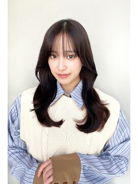 トリッカ シブヤ(TRICCA SHIBUYA) くびれ/前髪/ニュアンス/韓国/コテ巻き/ウェーブパーマ/20代