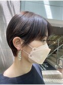 耳掛けショート　マッシュショート