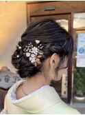 結婚式お呼ばれヘア＆和装