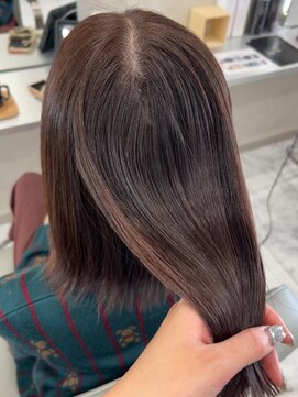 キング(K!ng) 縮毛矯正髪質改善ハイライトレイヤーカット楠葉美容室エクステ