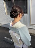 着物ヘアセット☆入学式ヘアセット/着物ヘアセット/シニヨン