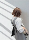 うる艶外ハネウェーブボブ×髪質改善[横浜駅]
