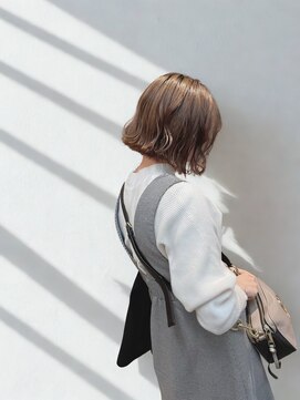ロット 横浜(lot) うる艶外ハネウェーブボブ×髪質改善[横浜駅]