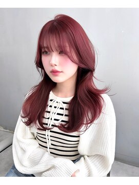 イヴ(I've) チェリーレッド×レイヤーカット