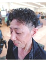 ツーブロック+パーマ