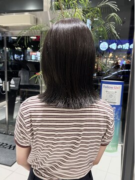 エアー 銀座タワー(AIR) オリーブグレージュ/透明感カラー/くびれヘア