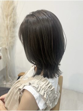 フラット 千葉(Flat.) オリーブアッシュ×レイヤーボブ【千葉駅】