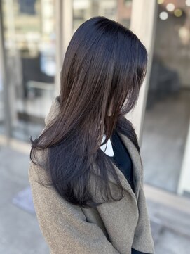 ミニム ヘアー(minim hair) 【minim×miku】ラベンダーグレージュ×韓国レイヤー