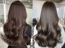 ブリーチなしでも柔らか透明感[三宮元町駅/レイヤーカット/顔周りカット/韓国/髪質改善]