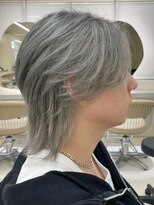 ニコ トウキョウ ヨコハマ(nico) メンズセンターパートウルフセンターパートニュアンスパーマ襟足