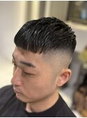 波巻きツイストスパイラルリバースセンターパートニュアンスパY