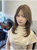 レイヤーカット×ミルクティー