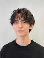 ウールトウキョウ 渋谷(wool TOKYO)&nbsp;メンズスパイラルパーマ×無造作センターパート