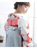 電話予約☆卒業式☆袴着付け+ヘアセット　　　　￥9,900