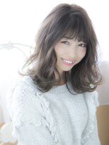 ロンドプランタン 恵比寿(Lond Printemps)&nbsp;【ロンド恵比寿店】外ハネウェーブミディ/フォギーベージュ