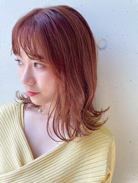 シロ(SiLO) 〈medium〉外ハネ○コーラルオレンジ