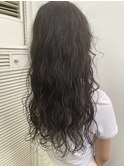 【REJOICE hair】強めパーマ×アッシュカラー×ロングヘア