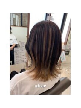 ヘアリゾートハピネス 陽光町 アンブレラカラー