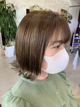 ラ メール ヘア デザイン(La mer HAIR DESIGN) 艶髪◇オリーブベージュ/外ハネボブ