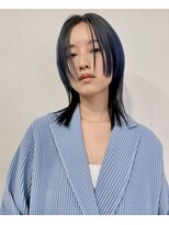 ググシーカ(GuGu SiiKA)&nbsp;ウルフカット/レイヤーカット/ブルーブラック