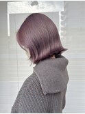 ブリーチあり、パープルガーネット