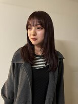 ノラ シブヤ(NORA)&nbsp;レッドカラー/レイヤーカット/ロングウルフ
