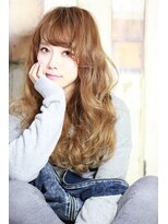 アディクト イースト 東陽町東口(addict EAST)&nbsp;ふんわりウェーブ＿オレンジベージュ＿ロング［東陽町］