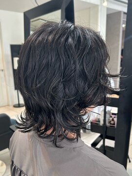 アクアオモテサンドウ(ACQUA omotesando) ＊ショートウルフパーマヘアミディアムウルフパーマスタイル