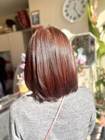 ラヴェルデ&nbsp;白髪ぼかしハイライト×オレンジカラー