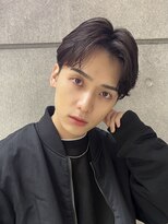 ガーデン 銀座(GARDEN)&nbsp;艶センターパートニュアンスパーマカルマパーマダークアッシュ