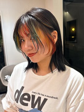 ロンドエニカ 大宮(Lond enika) 前髪カタログアンブレラカラーこなれミディウェーブパーマ大宮