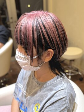 パコ(Paco) ウルフヘア／アンブレラカラー／ピンクカラー