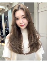 プアメリア 名古屋(Puamelia)&nbsp;垢抜けカラー♪透明感ベージュ　Wカラー　トリートメント