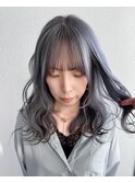 バイカラー_ツートンカラー_グレーアッシュ_シルバーカラー