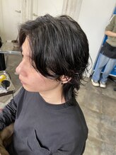 ヘアリゾートエーアイ 浅草店(hair resort Ai) センターパートウルフパーマ/浅草/浅草駅