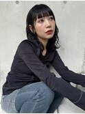 ミディアム 暗色 ナチュラルパーマ コスメパーマ アレンジ