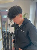メンズ 海外風スペインカールパーマ