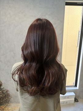 ラック(LUCK) ピンクブラウン/船橋/くすみベージュ/細めハイライト