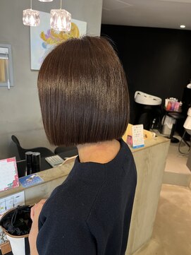 ルーヘア 岐阜(Rooo HAIR) ミニボブ艶ブラウン
