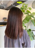 チェリーブラウン艶感ナチュラルロング