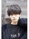 ウェーブパーマ　メンズヘア　束間　イケメン　２０代　３０代ｋ