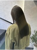 髪質改善/グレージュカラー/シルキーベージュ斜めバングNOOS根本
