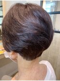 フェザーショート/マロンベージュ
