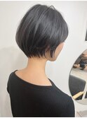 ナチュラルひし形小顔ショートボブ絶壁解消くびれショート  