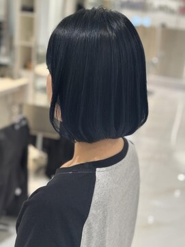 ヘアーアンドメイク ニューヨークニューヨーク 姫路店(Hair&Make NYNY) ボブ×ブルーブラック