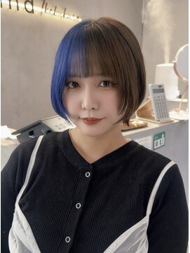 サンド 池袋(sand) 推しカラー/インナーカラー/ダブルカラー/池袋駅/ボブ