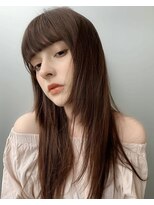 キース ヘアアンドメイク 恵比寿(kith. hair&make)&nbsp;顔まわりレイヤー姫カット韓国ヘア小顔ハッシュカット縮毛矯正