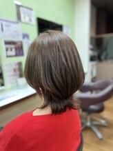 ビアンコ カーロ 戸越公園店(Bianco caro)&nbsp;レイヤーボブ/アッシュベージュ/ウルフレイヤー